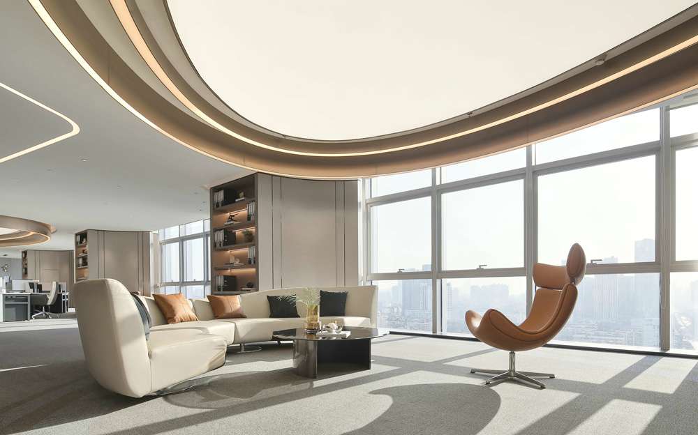 鄭州科技企業(yè)展廳裝修設(shè)計案例效果圖