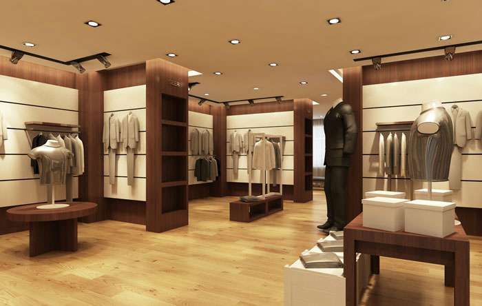 100平方男服裝店裝修設(shè)計案例
