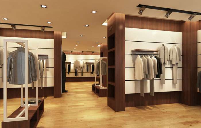 100平方男服裝店裝修設(shè)計案例