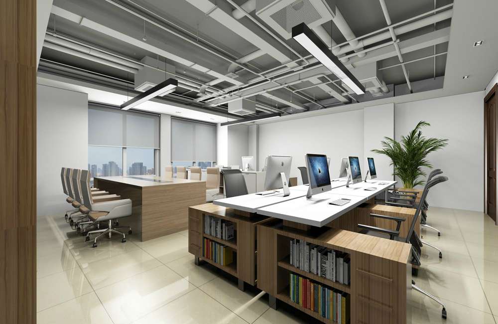 金水區(qū)外貿(mào)公司辦公室裝修設計效果圖
