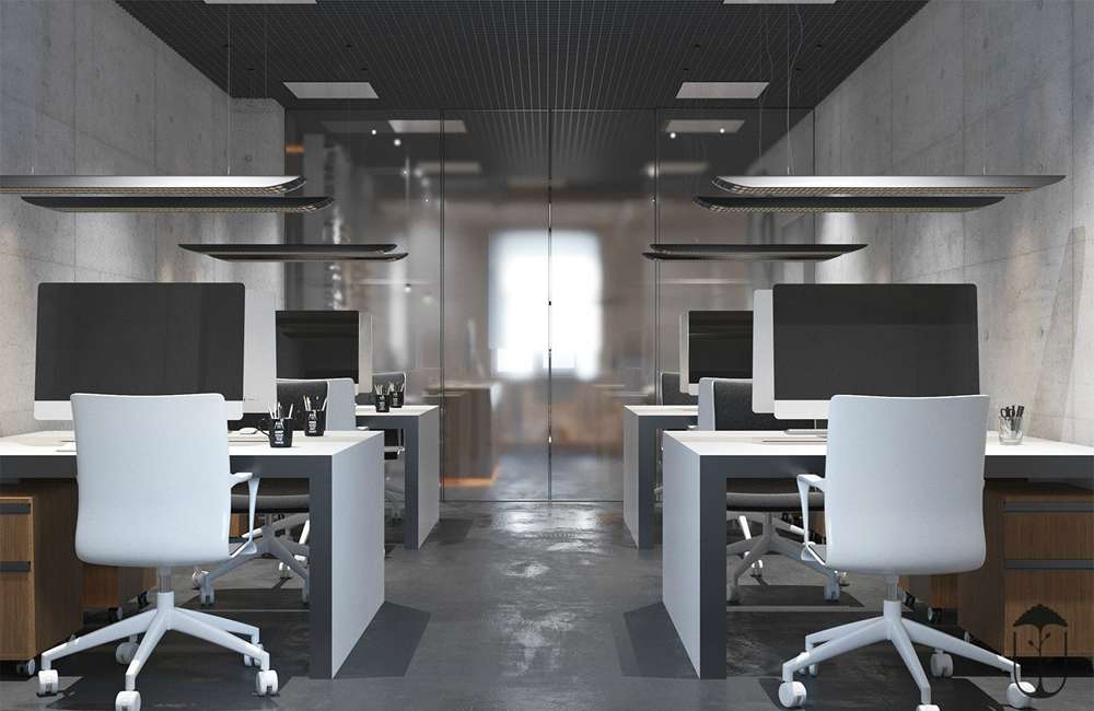 惠濟區(qū)貿(mào)易公司辦公室裝修設計效果圖