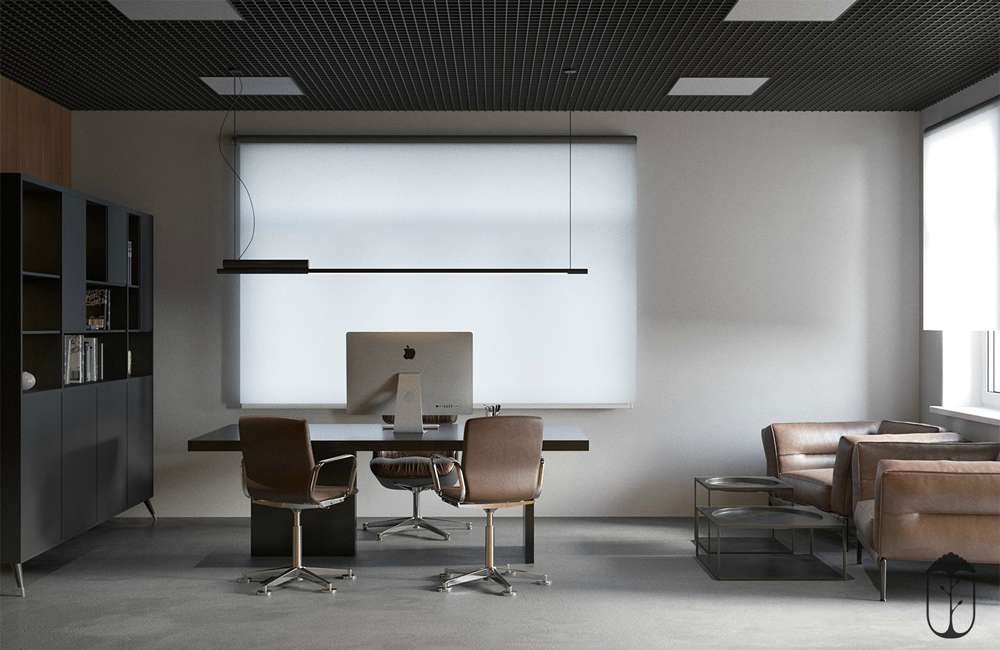 惠濟區(qū)貿(mào)易公司辦公室裝修設計效果圖