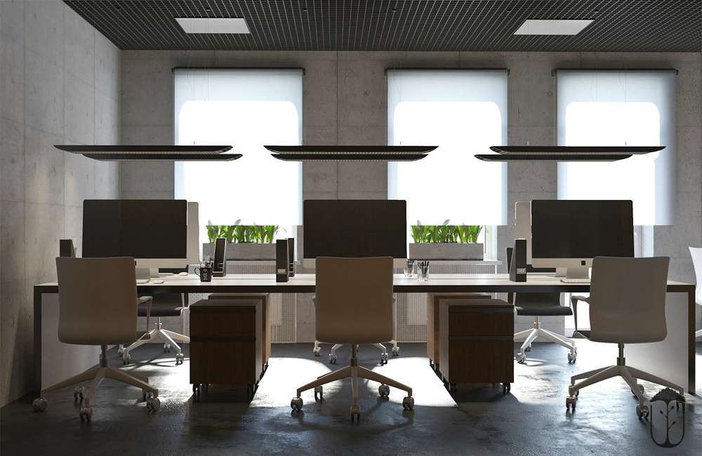 惠濟區(qū)貿(mào)易公司辦公室裝修設計效果圖