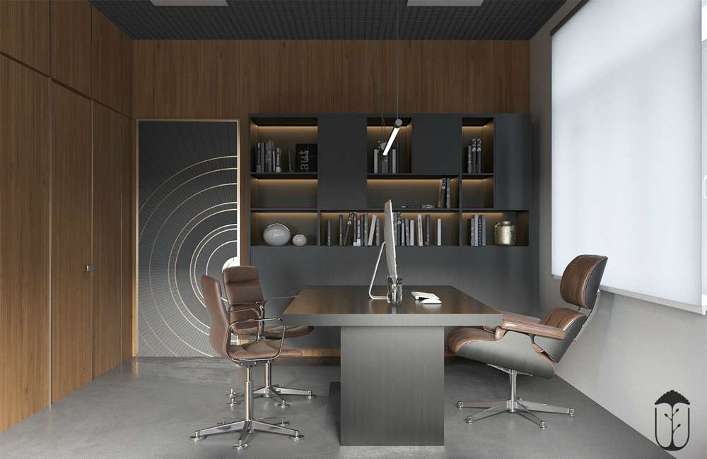 惠濟區(qū)貿(mào)易公司辦公室裝修設計效果圖