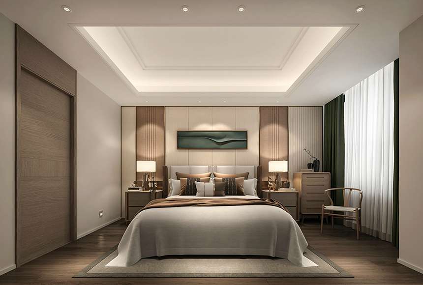 220平米新中式風(fēng)格別墅裝修效果圖