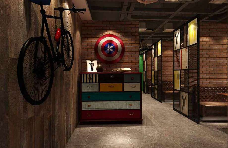 炎炎燒烤店裝修設(shè)計效果圖