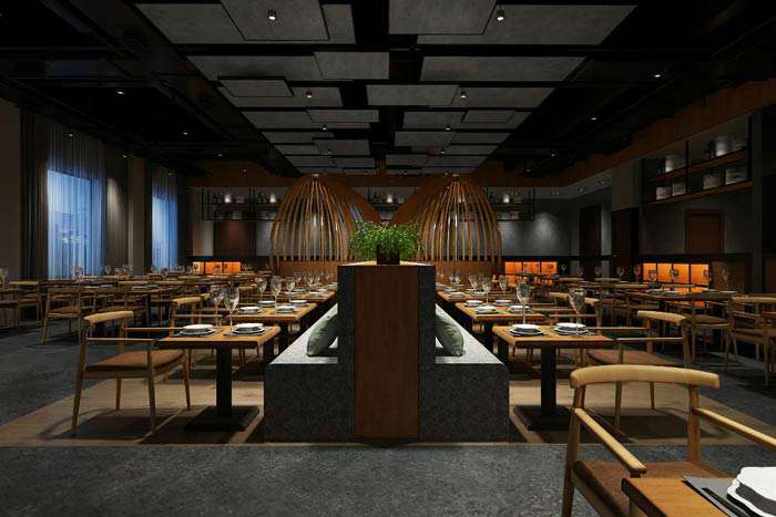 鄭州美食小吃店裝修設(shè)計效果圖