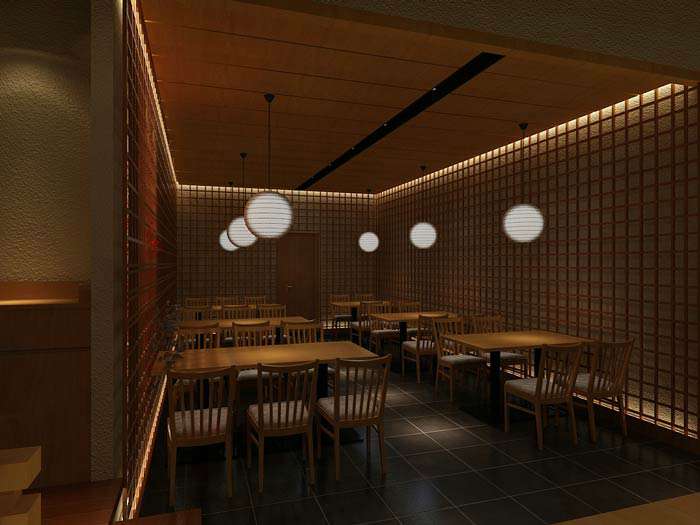 日本料理店裝修設(shè)計(jì)效果圖