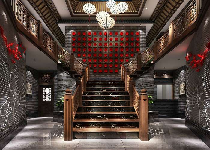 中式川菜館裝修設(shè)計效果圖