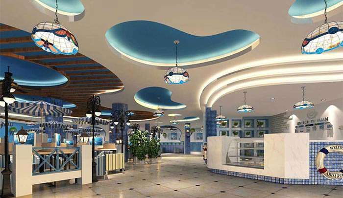 地中海風(fēng)格網(wǎng)咖裝修設(shè)計圖