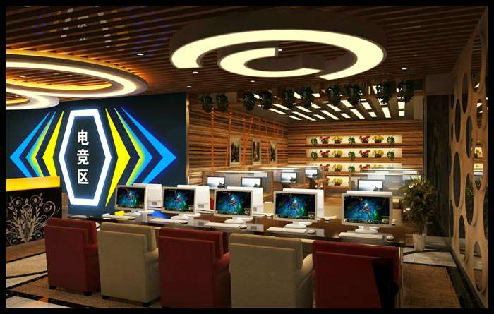 電競網(wǎng)咖裝修設計效果圖