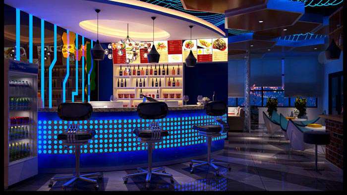 電競網(wǎng)咖裝修設計效果圖