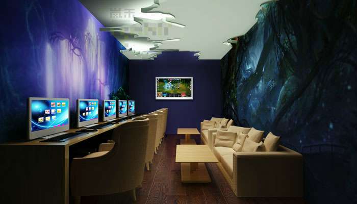 網(wǎng)咖設(shè)計裝修實景圖