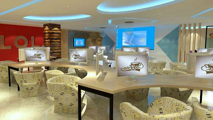 鄭州網(wǎng)咖裝修設計案例