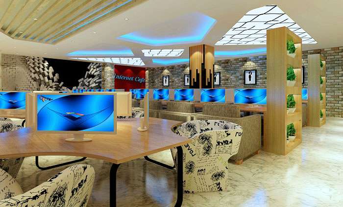 鄭州網(wǎng)咖裝修設計案例