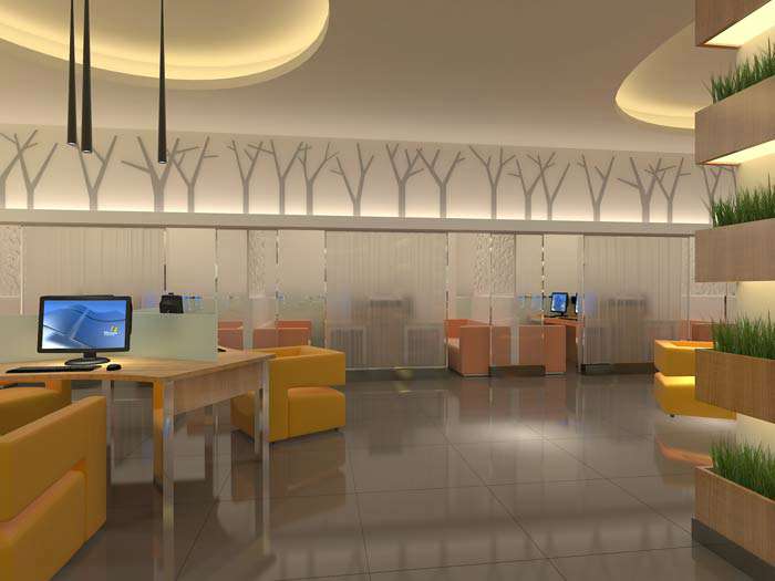 鄭州網(wǎng)咖會所裝修設(shè)計(jì)效果圖