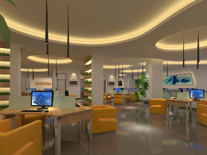 鄭州網(wǎng)咖會所裝修設(shè)計(jì)效果圖