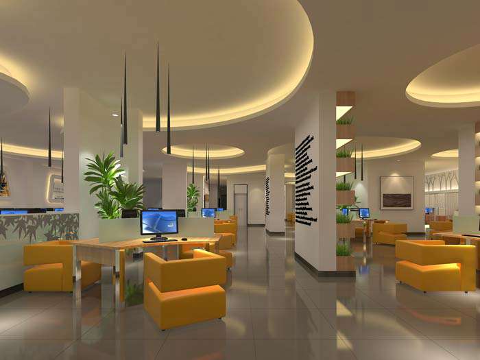 鄭州網(wǎng)咖會所裝修設(shè)計(jì)效果圖