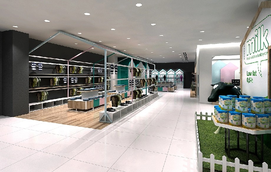 洛陽(yáng)母嬰用品店裝修設(shè)計(jì)效果圖