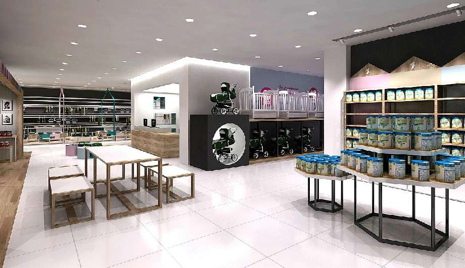 洛陽(yáng)母嬰用品店裝修設(shè)計(jì)效果圖