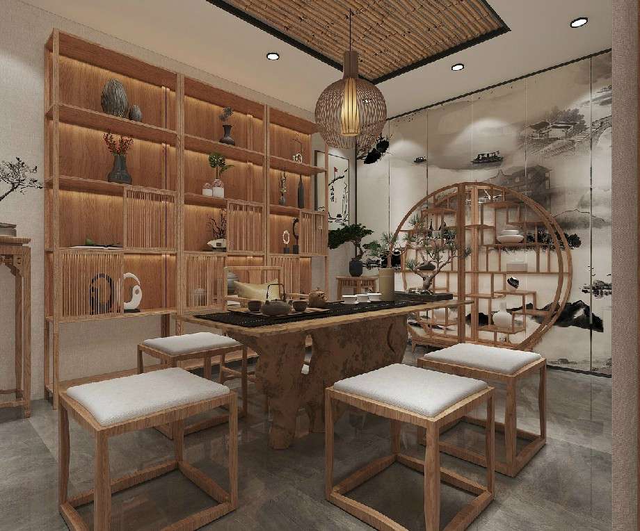 茶葉店裝修設(shè)計效果圖鑒賞