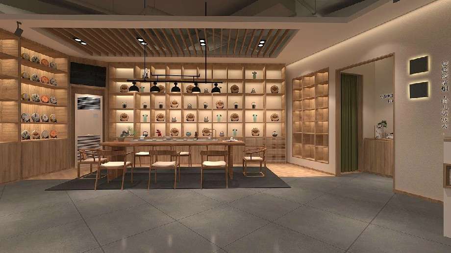 鄭州茶葉店設(shè)計效果圖