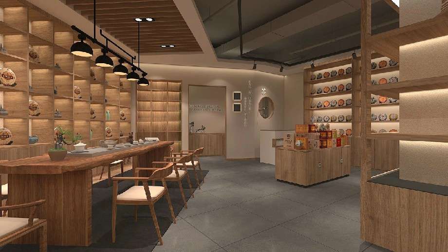 鄭州茶葉店設(shè)計效果圖