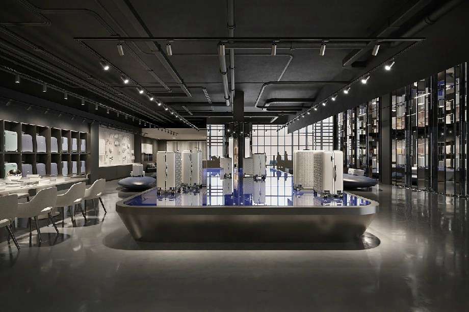 品牌箱包連鎖店裝修設(shè)計效果圖