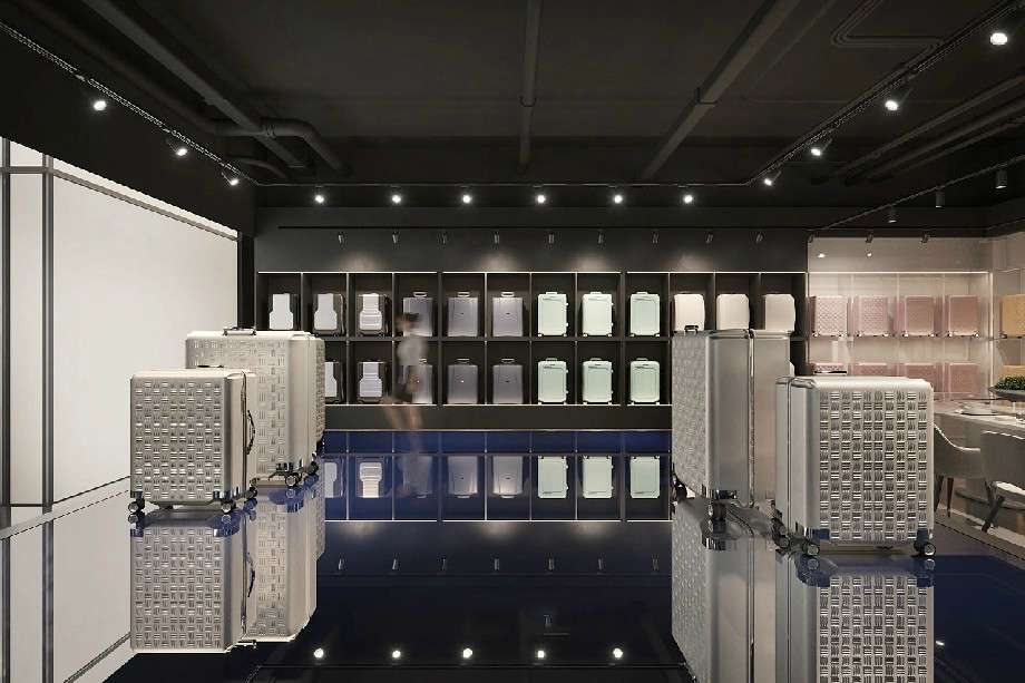 品牌箱包連鎖店裝修設(shè)計效果圖