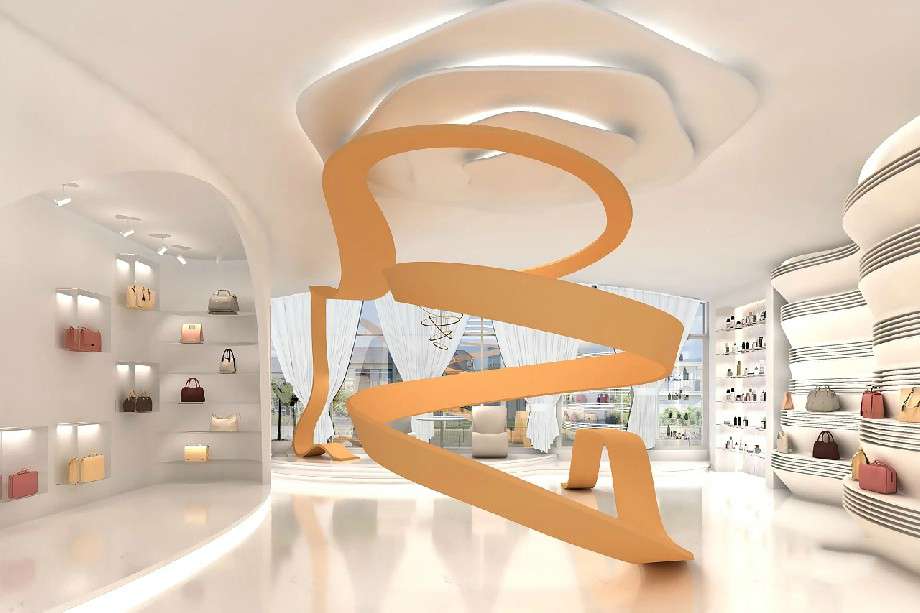 女士箱包專(zhuān)賣(mài)店裝修效果圖