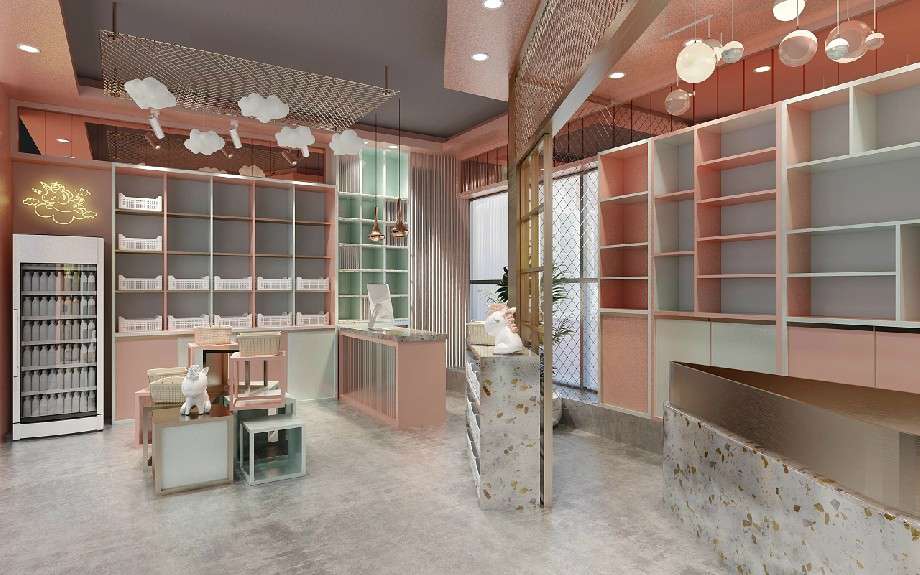 鄭州零食店鋪裝修設(shè)計效果圖