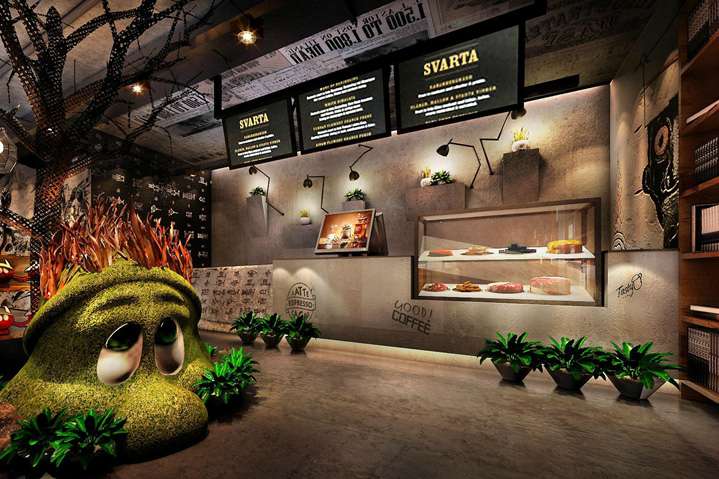 書吧文具店鋪空間裝修設(shè)計效果圖