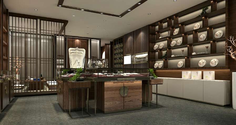 鄭州文玩店面裝修設(shè)計效果圖