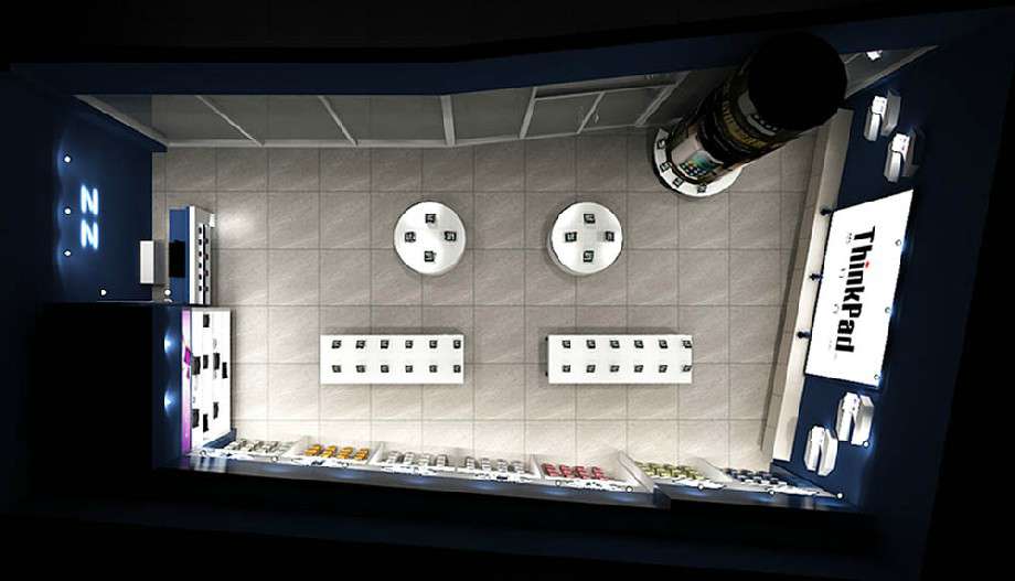 華為手機(jī)專賣店裝修設(shè)計效果圖