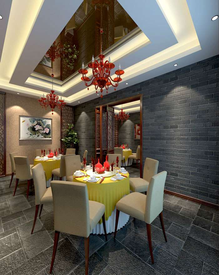 500平開封市火鍋店裝修設(shè)計效果圖