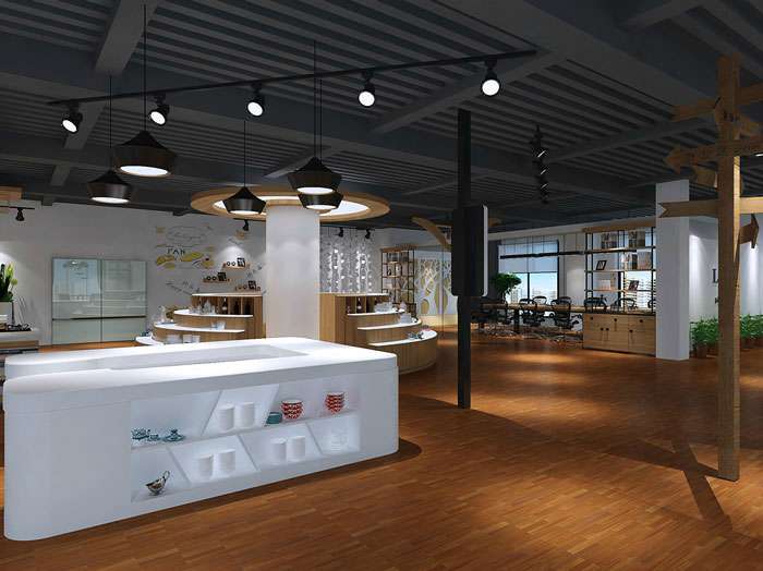 甜點(diǎn)展廳裝修設(shè)計(jì)效果圖