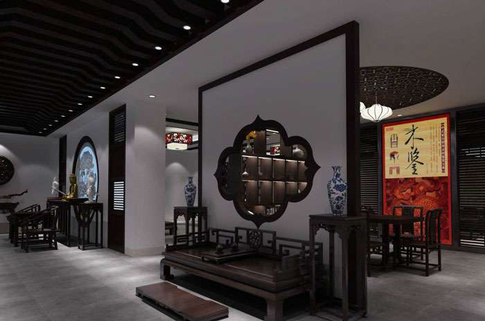 木業(yè)家居展廳裝修設計效果圖