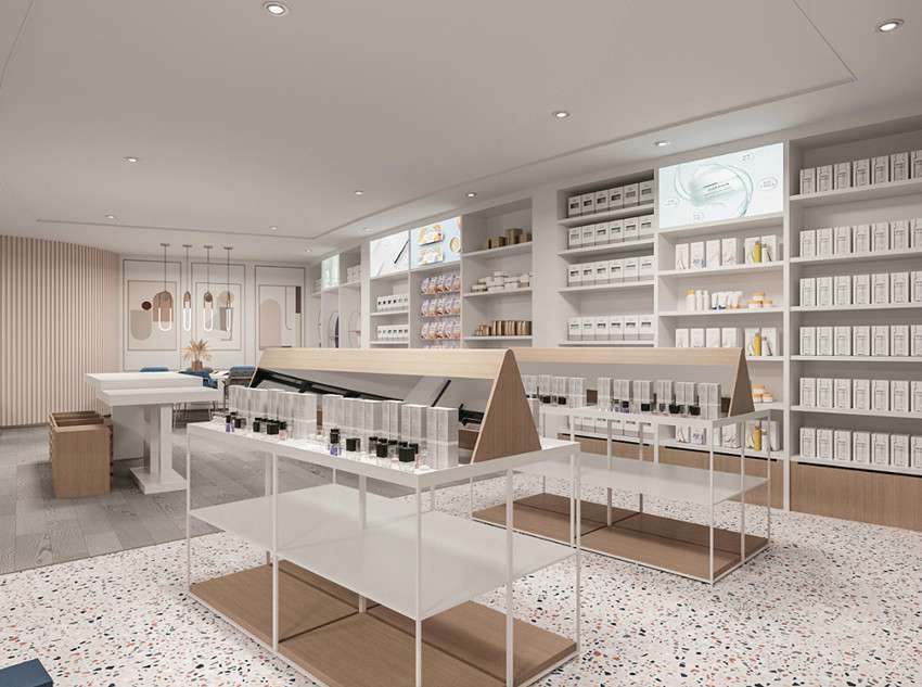 化妝品電商直播間設(shè)計效果圖