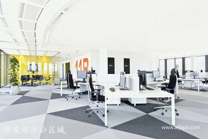 300平米外貿(mào)公司辦公室裝修設計效果圖