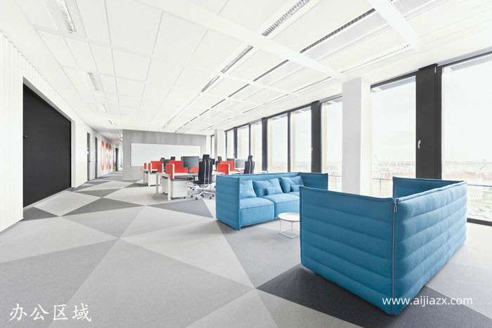 300平米外貿(mào)公司辦公室裝修設計效果圖