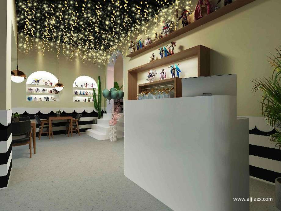 鄭州女仆咖啡店精品設(shè)計效果圖
