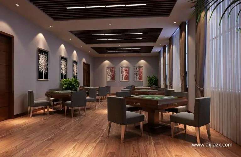 鄭州棋牌室裝修方案，棋牌室會所裝修設(shè)計說明