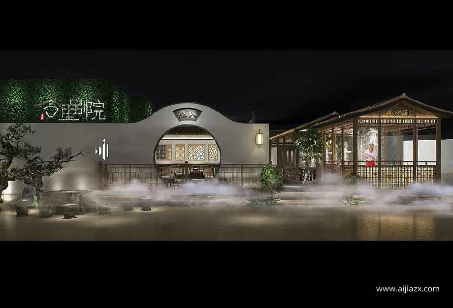 鄭州火鍋店裝修報價預(yù)算表,復(fù)古中式火鍋店裝修價格 