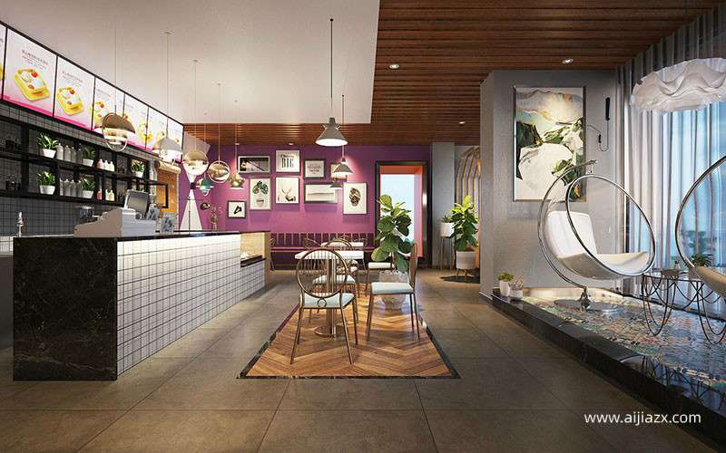 鄭州甜品店設計,甜品店室內(nèi)軟裝設計方案