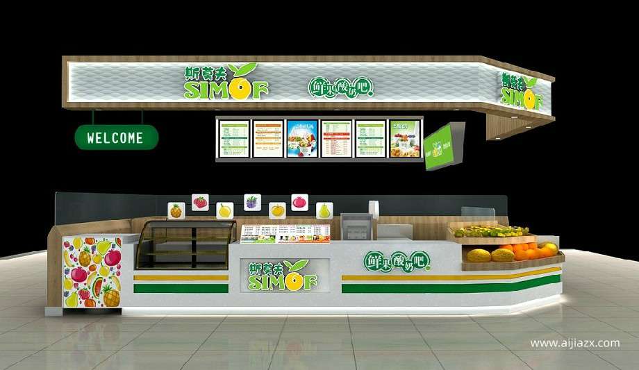 鄭州水果飲品店設(shè)計(jì),水果飲品店室內(nèi)設(shè)計(jì)的4個(gè)關(guān)鍵點(diǎn)