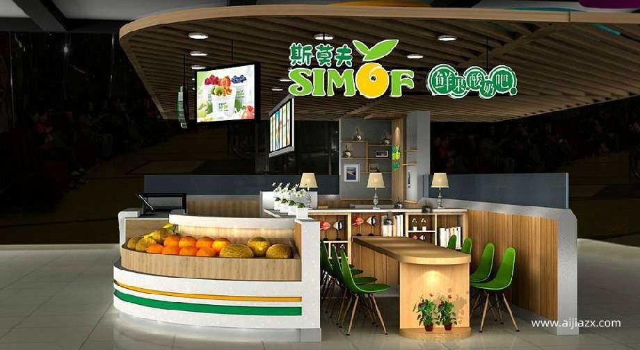 鄭州水果飲品店設(shè)計(jì),水果飲品店室內(nèi)設(shè)計(jì)的4個(gè)關(guān)鍵點(diǎn)