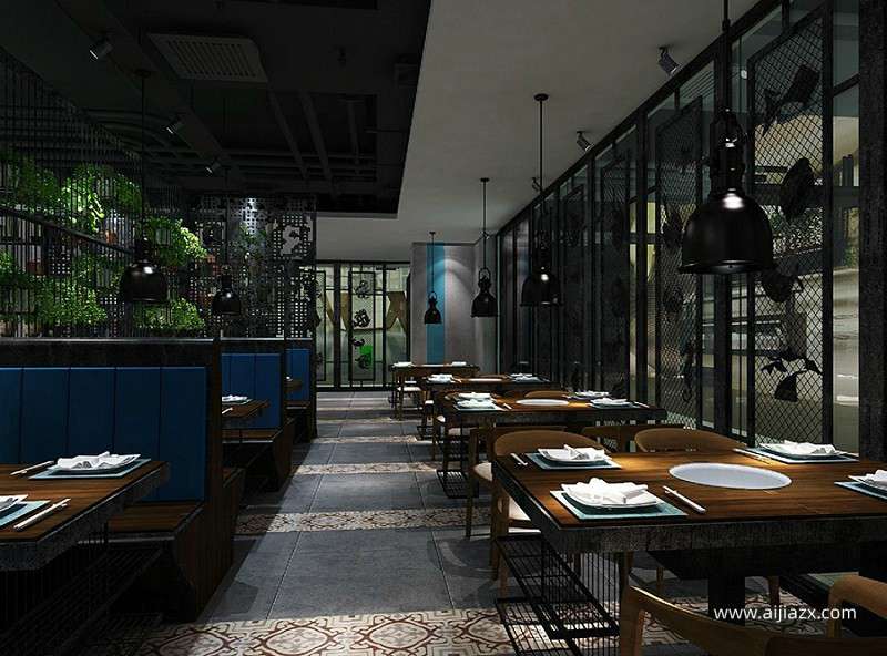 200平米火鍋店裝修設(shè)計，小型火鍋店廚房布局設(shè)計