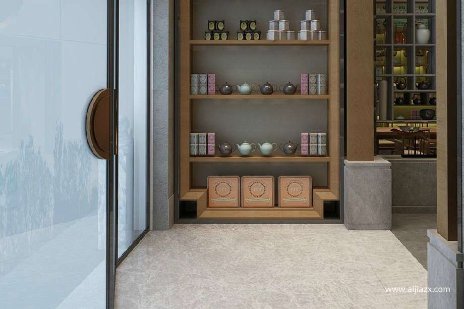 鄭州茶葉店裝修效果圖 茶葉店裝修設(shè)計方案
