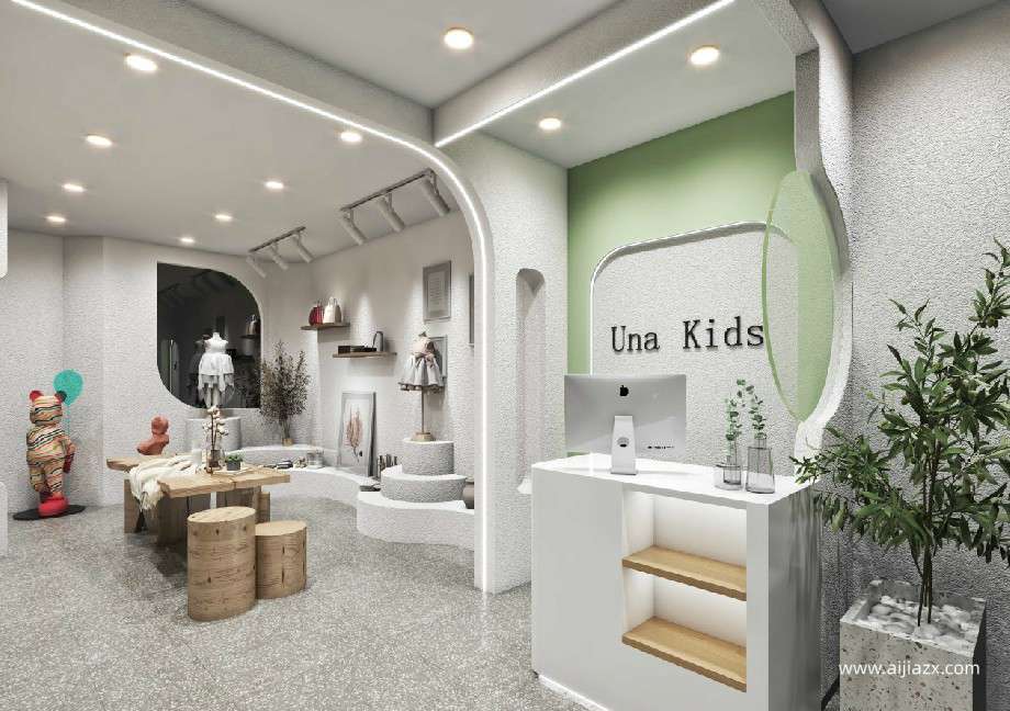 鄭州商場童裝專賣店裝修設(shè)計效果圖