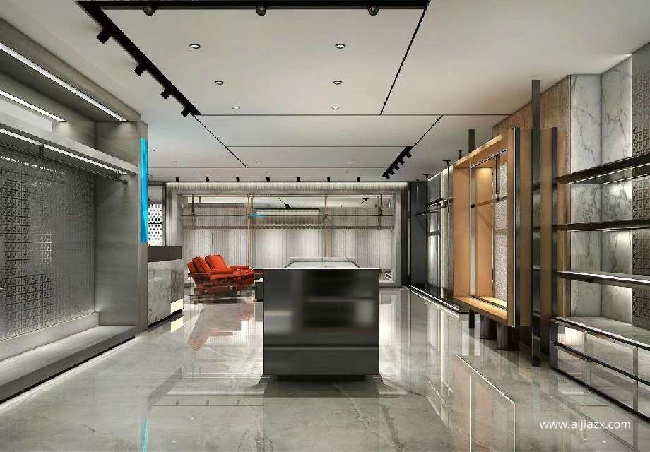 航空港區(qū)200平米服裝店設計效果圖
